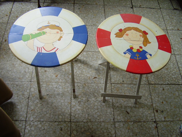 mesas plegables para niños
