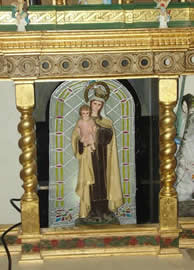 detalle central del retablo